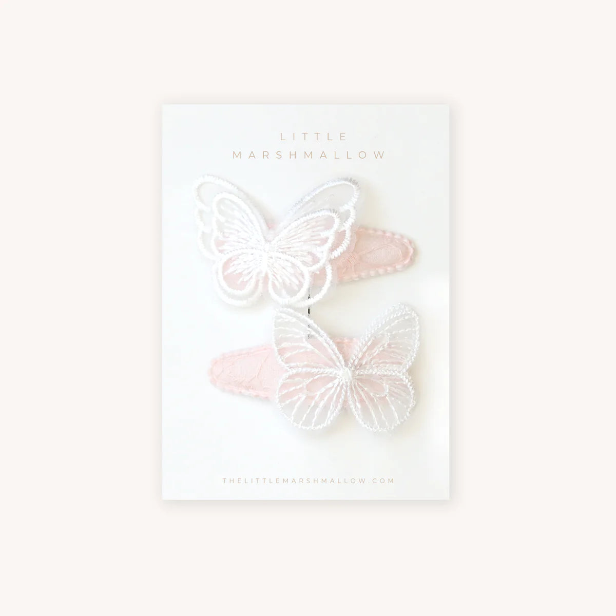 Load image into Gallery viewer, Clip - Butterfly Set - White
