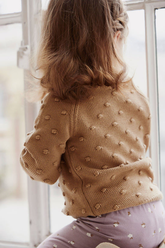 Load image into Gallery viewer, Dotty Knit Jumper - Caramel Cream
