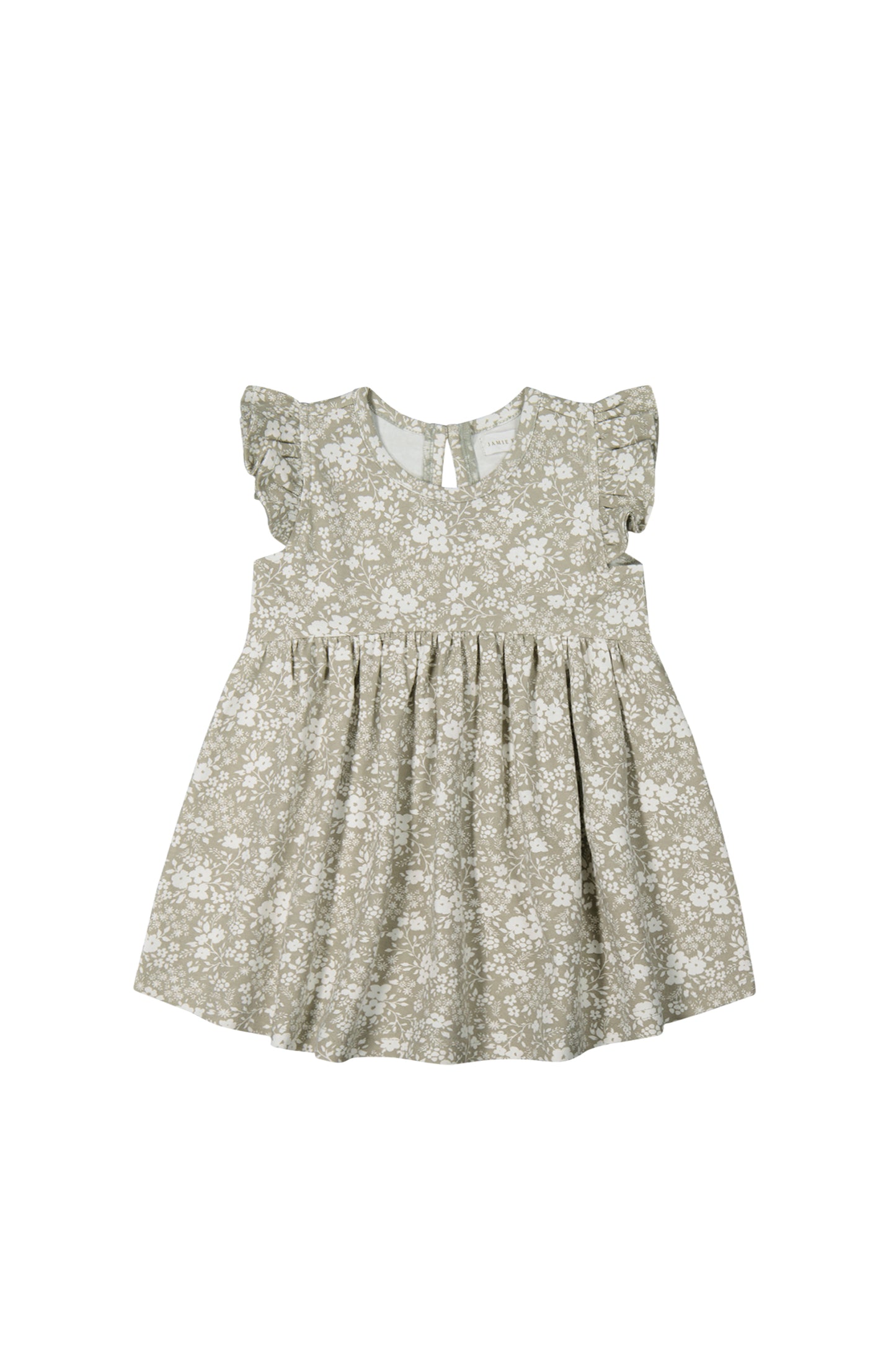 Organic Cotton Ada Dress - Pansy Floral Mist
