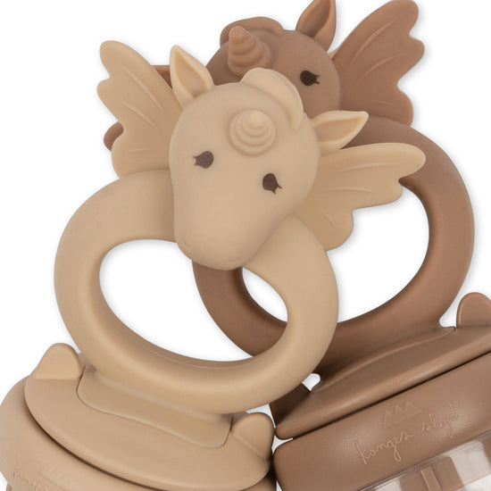 Load image into Gallery viewer, Silicone fruit feeding pacifier Unicorn - Shell/Blush
