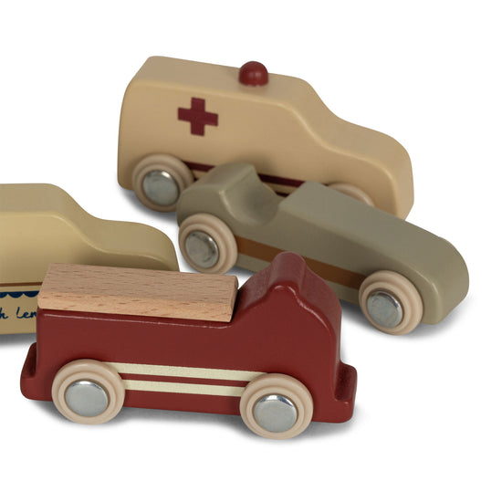 Load image into Gallery viewer, Wooden mini cars 9 pcs

