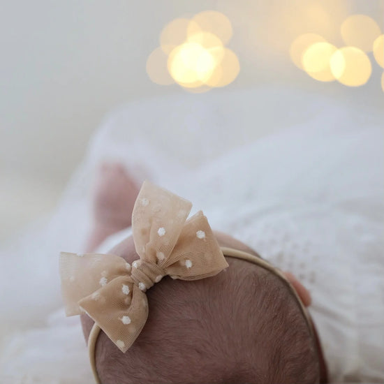 Mini Tulle Bow headband // S'mores