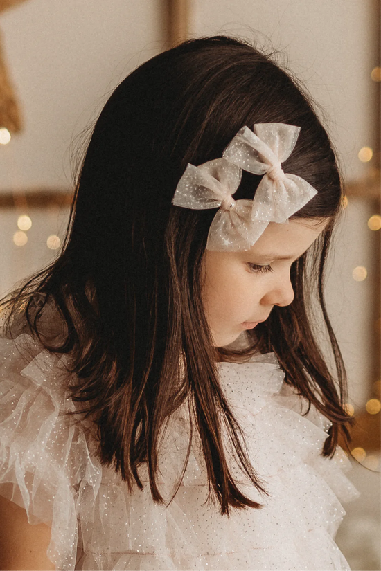 Pigtail Bows | Twinkling Tulle