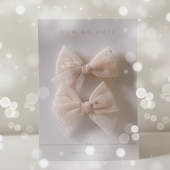 Pigtail Bows | Twinkling Tulle