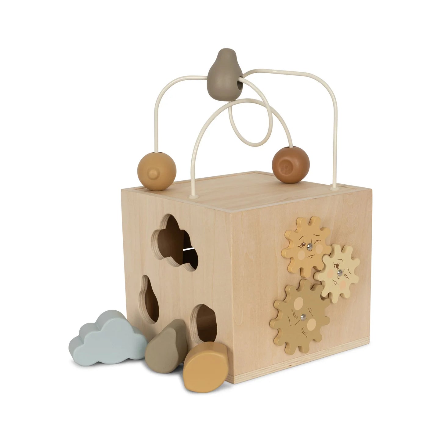 Wooden activity cube - Nature