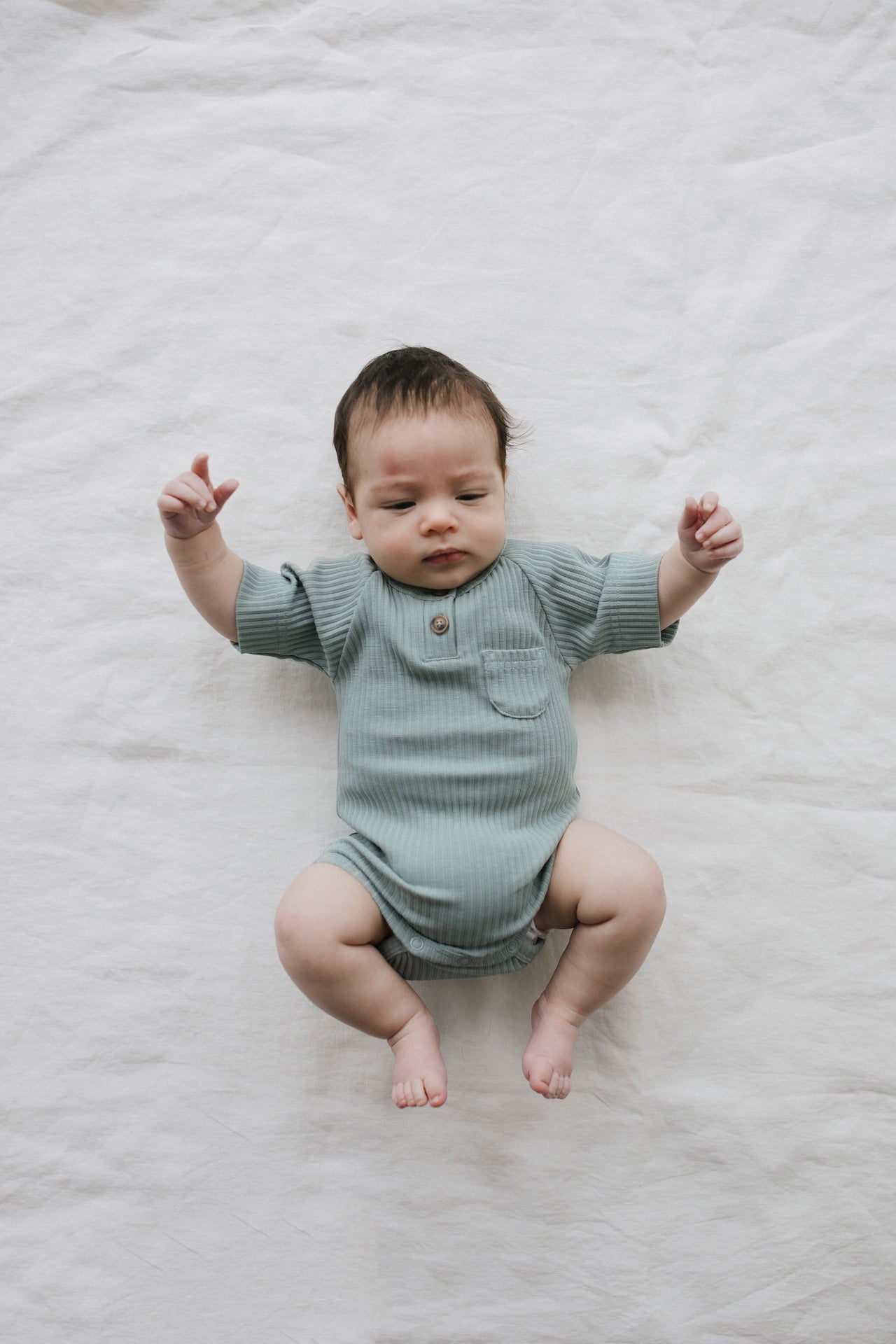 Hugo Short Sleeve Bodysuit - Sky