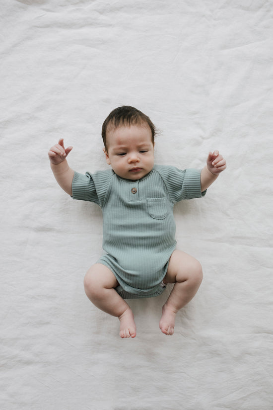 Hugo Short Sleeve Bodysuit - Sky