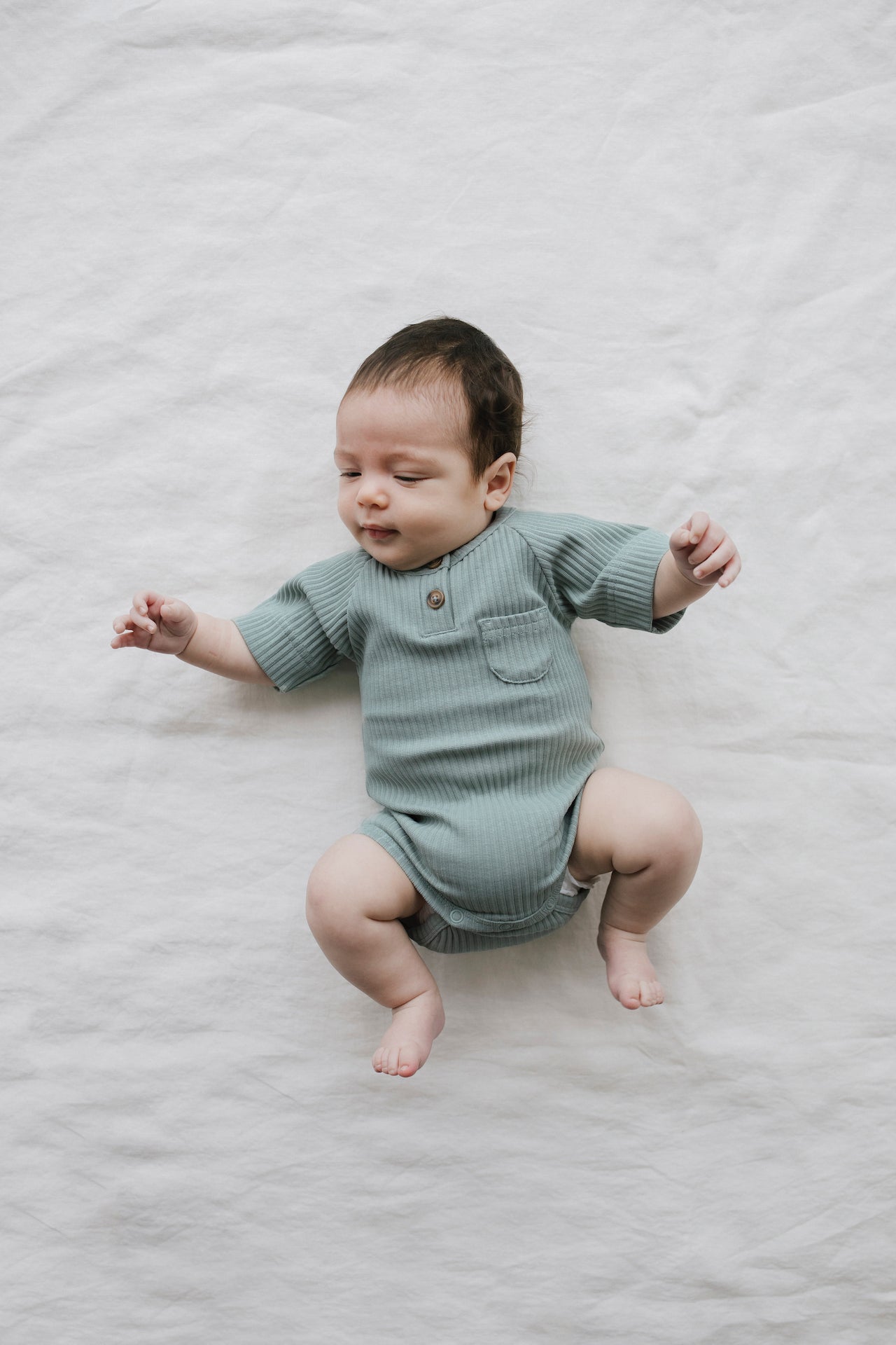 Hugo Short Sleeve Bodysuit - Sky