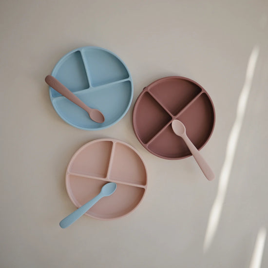 Load image into Gallery viewer, Silicone Feeding Spoons - Powder Blue
