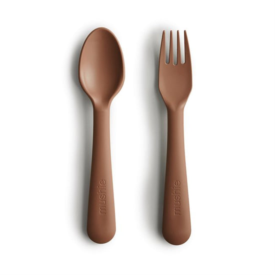Fork & Spoon Set - Caramel
