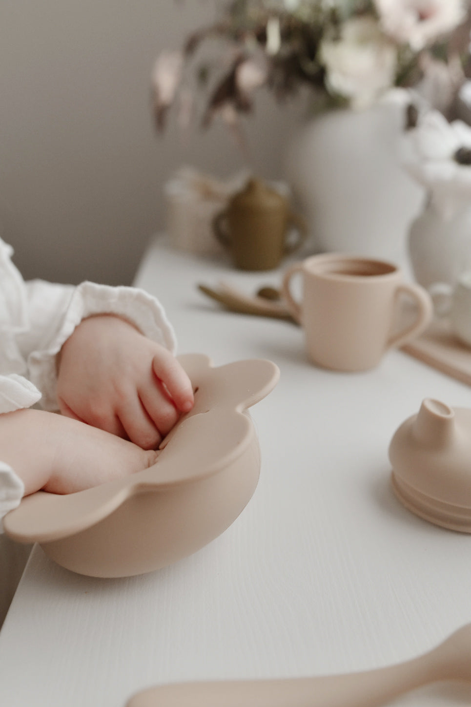 Flower Snack Cup - Pearl