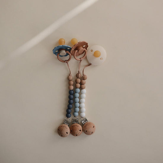 Load image into Gallery viewer, Pacifier Clip - Eva Cadet Blue
