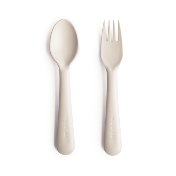 Load image into Gallery viewer, Fork &amp;amp; Spoon Set - Ivory
