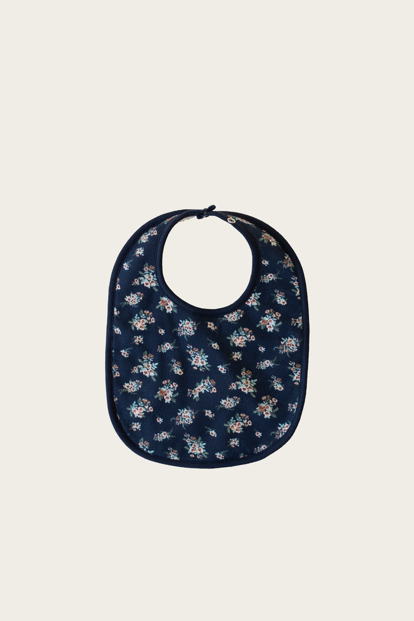 Load image into Gallery viewer, Organic Cotton Bib - Sapphire Floral
