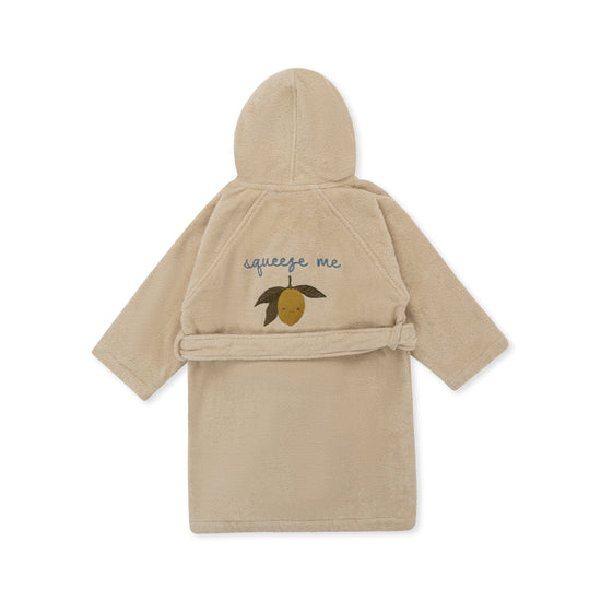 Load image into Gallery viewer, Terry Bathrobe Embroidery - Lemon
