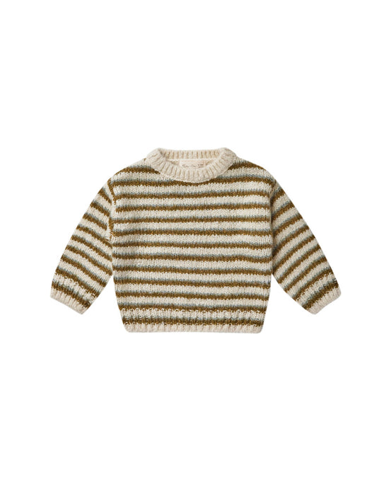 Load image into Gallery viewer, Aspen Sweater - Chartreuse Stripe
