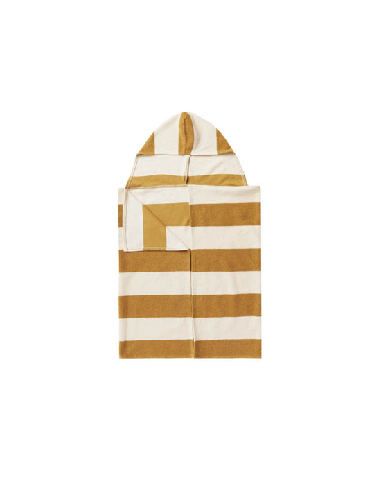 Hooded Towel - Gold Stripe (kid)