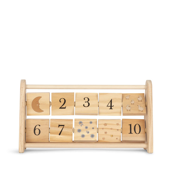 Wooden number frame