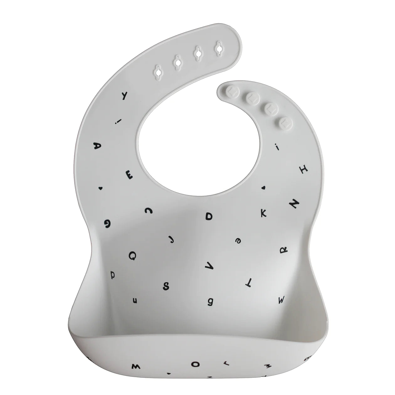 Load image into Gallery viewer, Silicone Bib - Letters White
