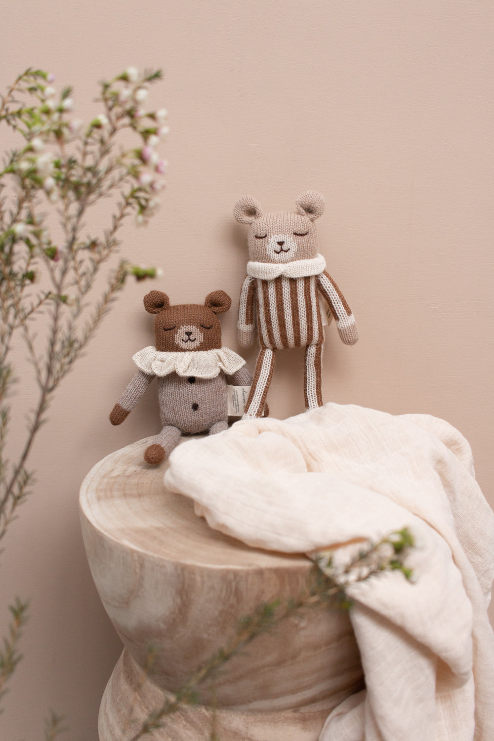 Load image into Gallery viewer, Teddy Soft Toy - Oat pyjamas
